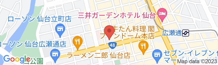 ナインアワーズ仙台の地図