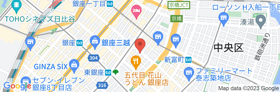 ホテル銀座ダイエーの地図