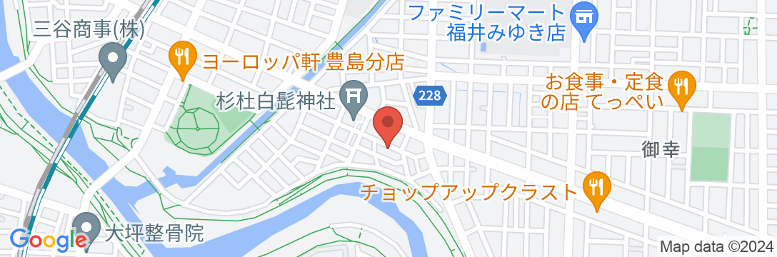 ゲストHOUSE Loungeたきの地図