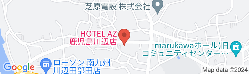 HOTEL AZ 鹿児島川辺店の地図