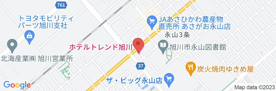 ホテルトレンド旭川の地図