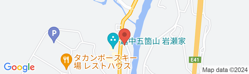 五箇山温泉 赤尾館の地図