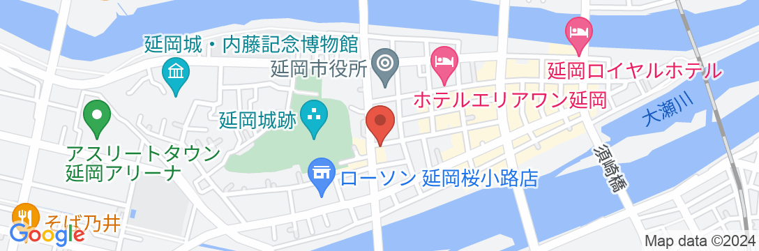 延岡ホテルの地図