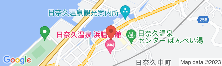【ペットと泊まれる宿】日奈久温泉 不知火ホテルの地図