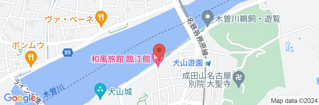 犬山温泉 臨江館の地図