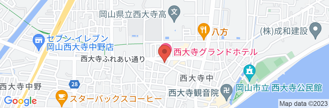 西大寺グランドホテルの地図