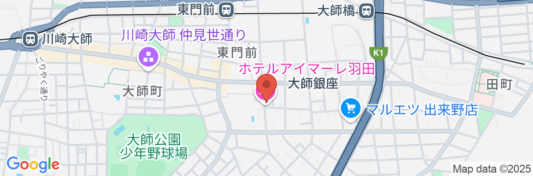 ホテル アイマーレ 羽田の地図