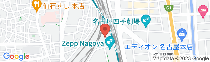 ストリングスホテル 名古屋の地図