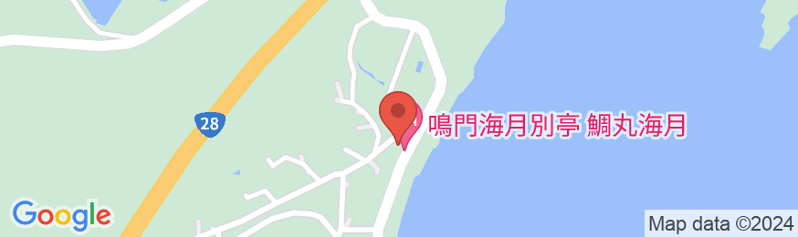 鳴門海月別亭 シーサイドホテル鯛丸海月の地図