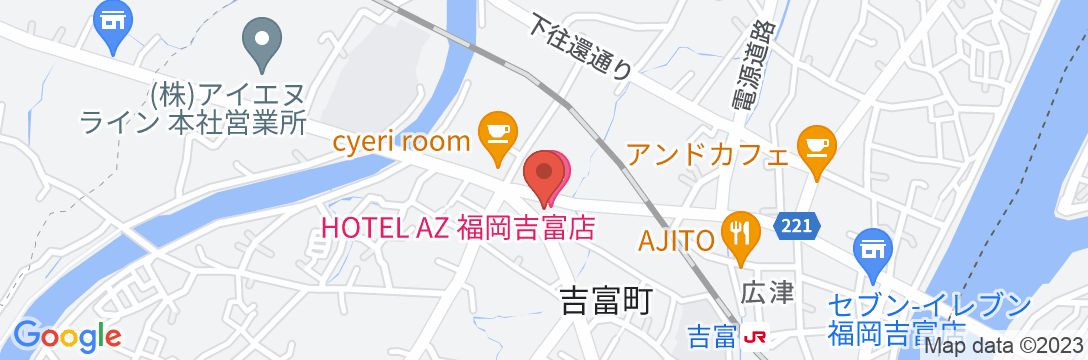 HOTEL AZ 福岡吉富店の地図