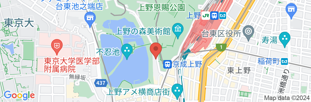 アパホテル〈京成上野駅前〉の地図