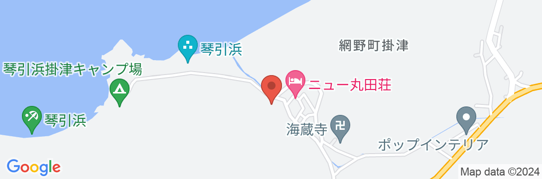 天然鳴き砂温泉 内湯 御宿 矢吉の地図