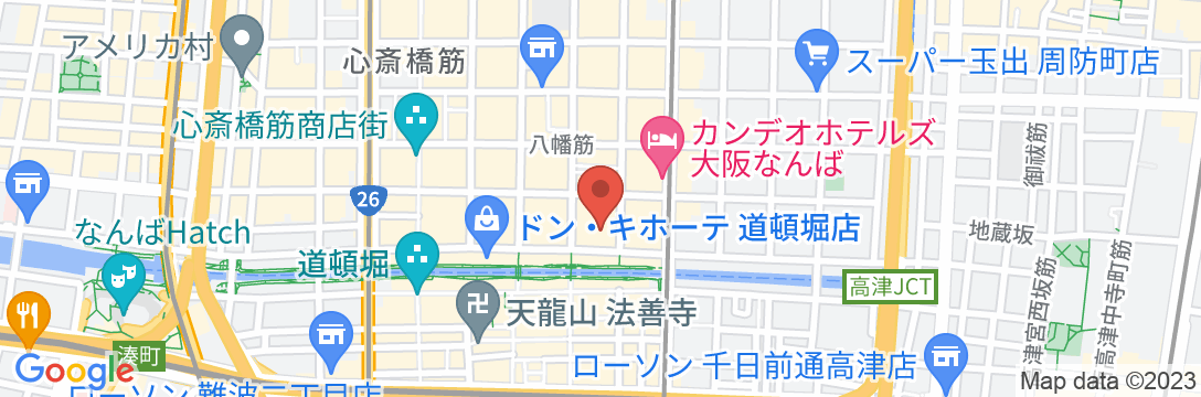イビススタイルズ大阪難波の地図