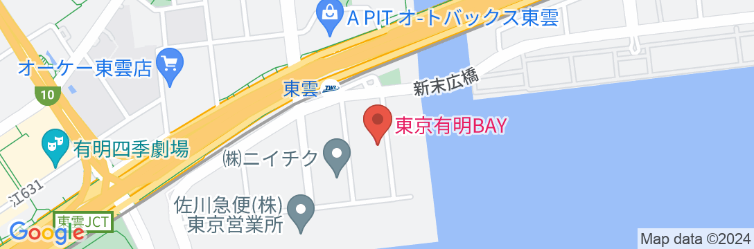 東京有明BAY HOTEL(東京有明ベイホテル)の地図