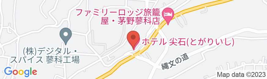 素泊まりの宿 ホテル尖石(とがりいし)の地図