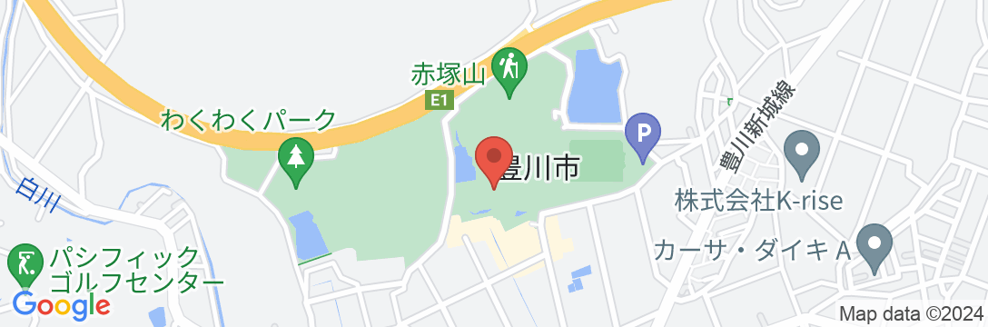 豊川グランドホテルの地図