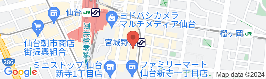 ホテルビスタ仙台の地図
