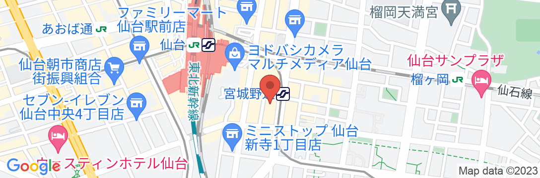 ホテルビスタ仙台の地図