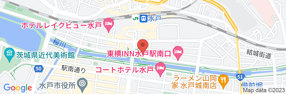 アパホテル〈水戸駅前〉の地図