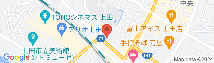 ホテルルートインGrand上田駅前の地図