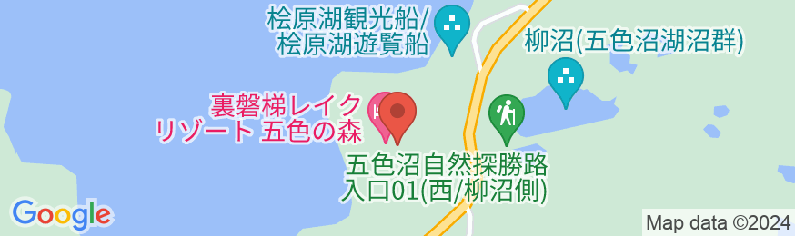 裏磐梯レイクリゾート 迎賓館 猫魔離宮(旧:裏磐梯猫魔ホテル)の地図