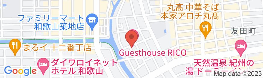GuesthouseRICOの地図