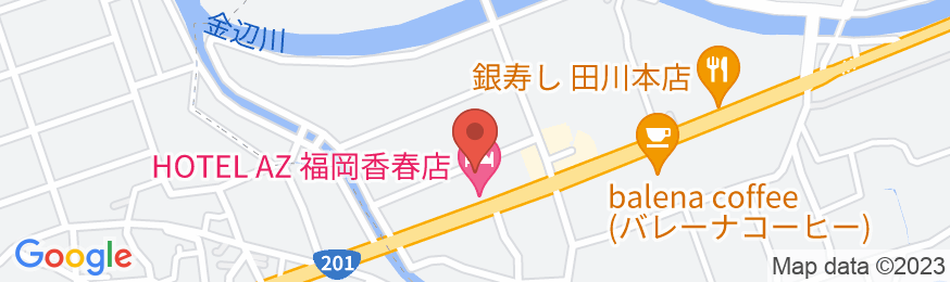 HOTEL AZ 福岡香春店の地図
