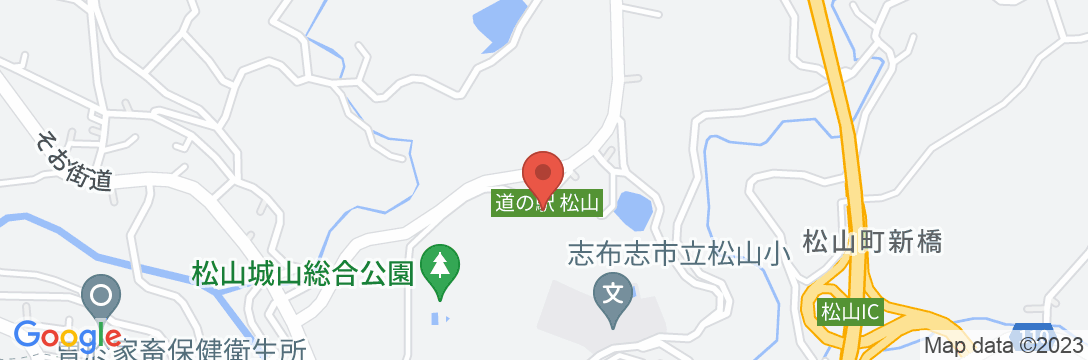 道の駅松山 やっちく松山藩御用宿の地図