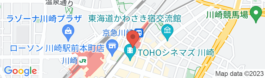 京急EXイン 京急川崎駅前の地図