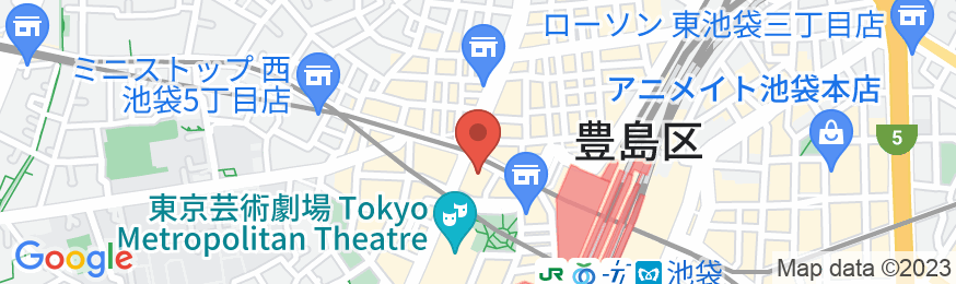 BOOK AND BED TOKYO IKEBUKUROの地図