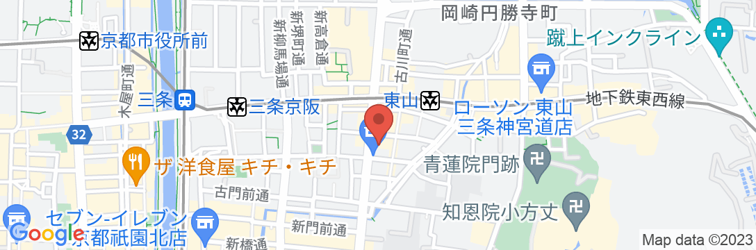 京宿庵 なでしこ白川 〈一棟貸し町家〉の地図