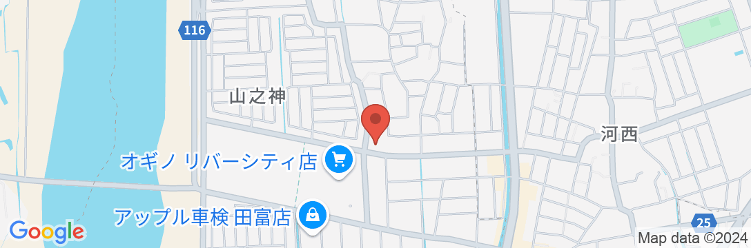 山梨グランドホテルの地図