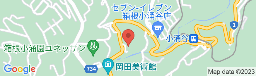 箱根・翠松園の地図
