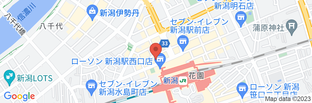 ホテルグローバルビュー新潟の地図