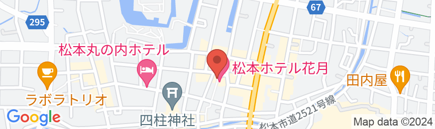 松本ホテル花月の地図