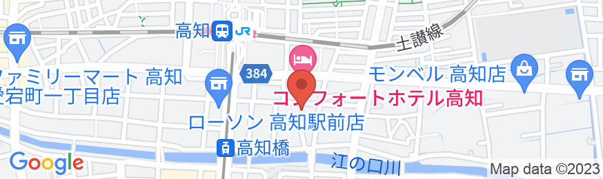 ホテル 港屋<高知県>の地図