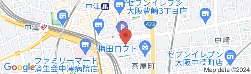 ホテル阪急インターナショナルの地図