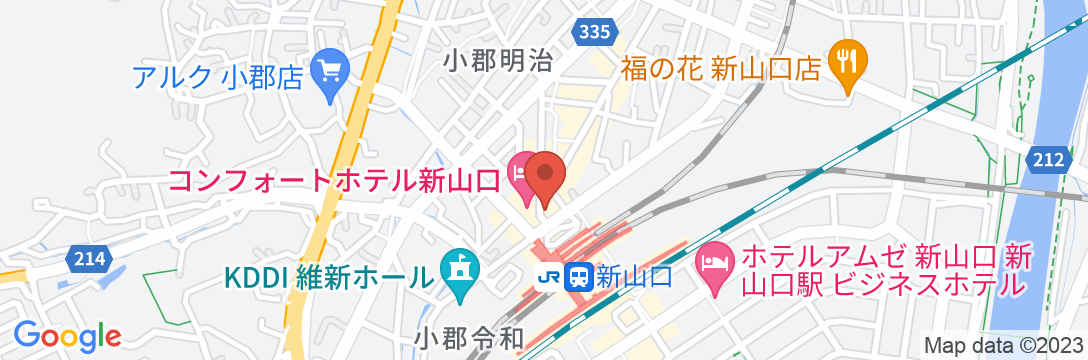 ロイヤルイン新山口駅前の地図