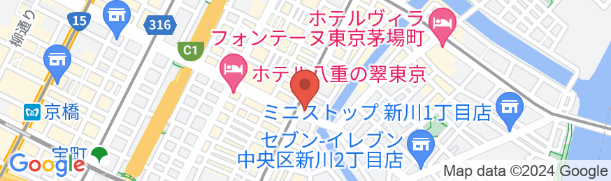ホテル サードニクス東京の地図