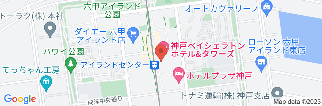 神戸ベイシェラトンホテル&タワーズの地図