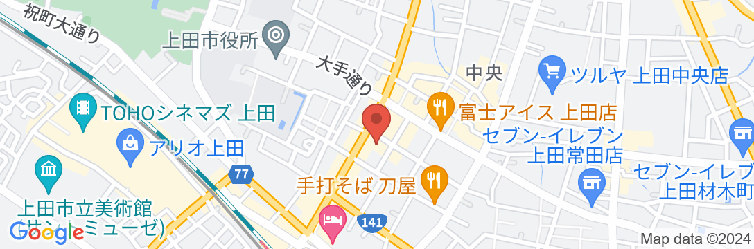 上田第一ホテルの地図