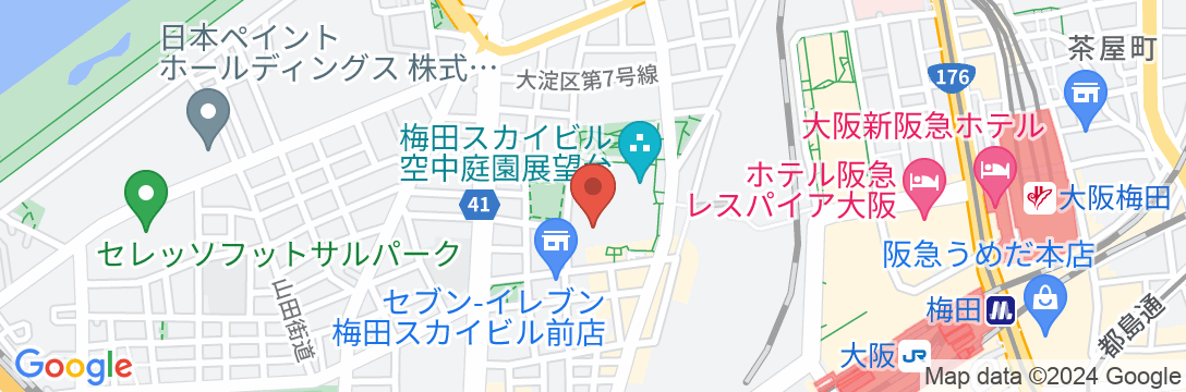 ウェスティンホテル大阪の地図
