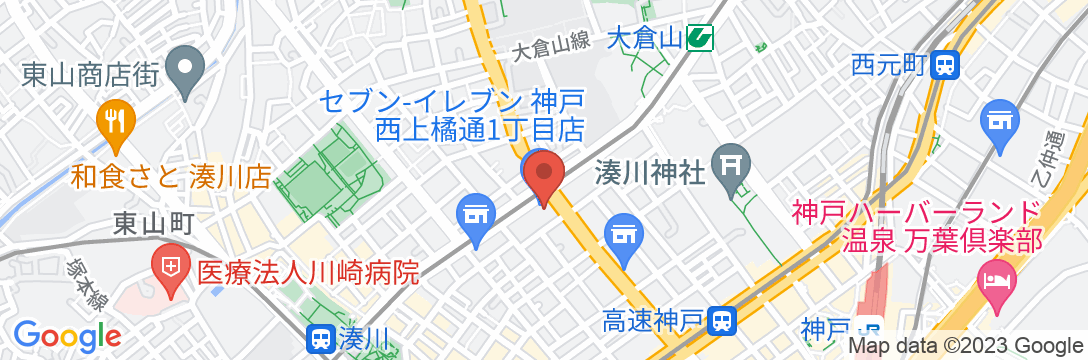 ホテル・カサベラINN神戸の地図