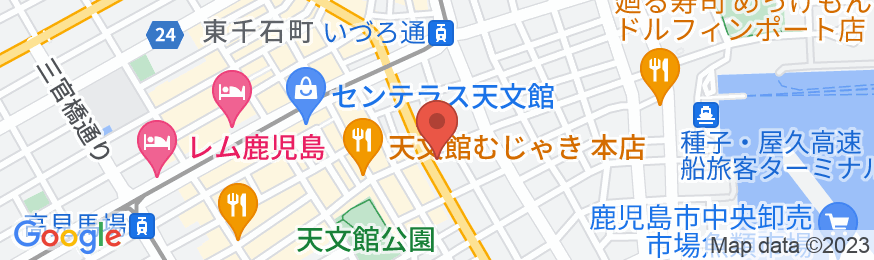 ホテルゲートイン鹿児島(HOTEL GATE IN KAGOSHIMA)の地図