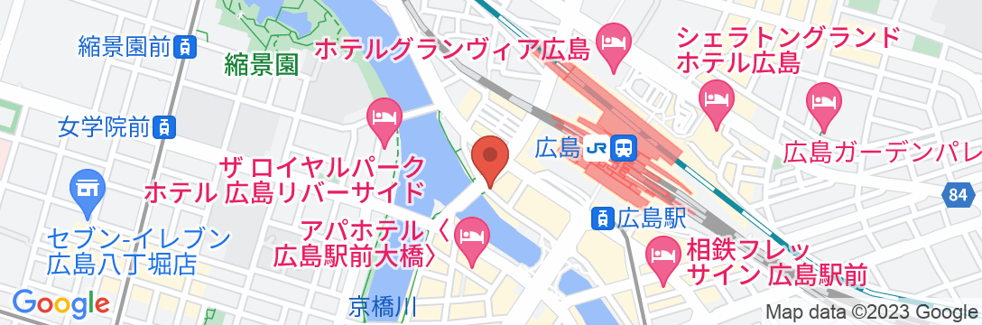 ホテル サンパレス<広島県>の地図