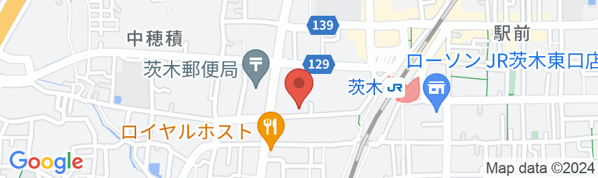 茨木セントラルホテルの地図