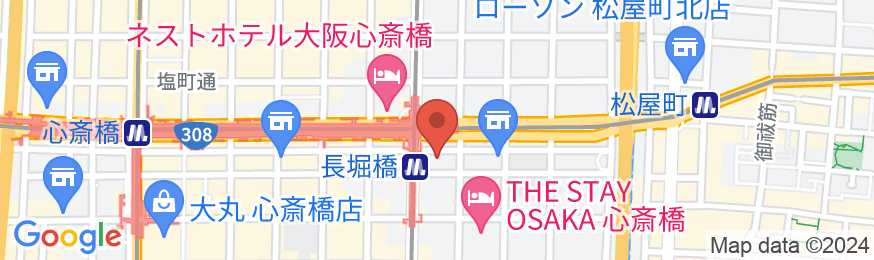 アークホテル大阪心斎橋 -ルートインホテルズ-の地図