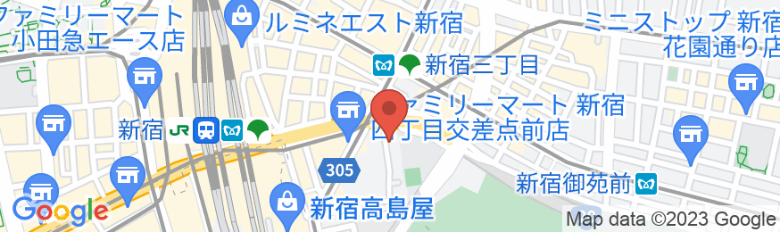 新宿ビジネスホテルの地図