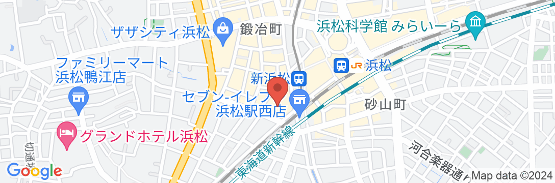 ホテルリブマックスBUDGET浜松駅前の地図