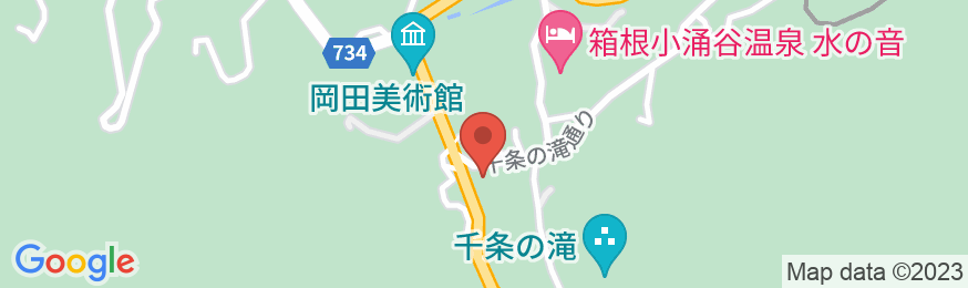 箱根小涌園 美山楓林の地図